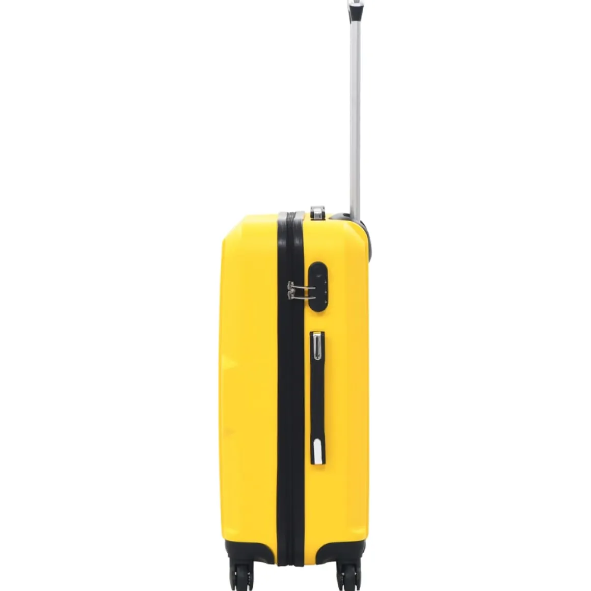 Set de 3 maletas Orlando rígidas ruedas + cerraduras amarillo