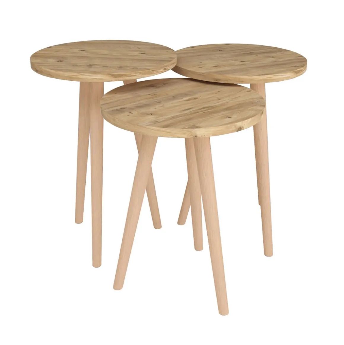 Set de 3 mesas de centro Tarántula diseño fijo Ø35 cm