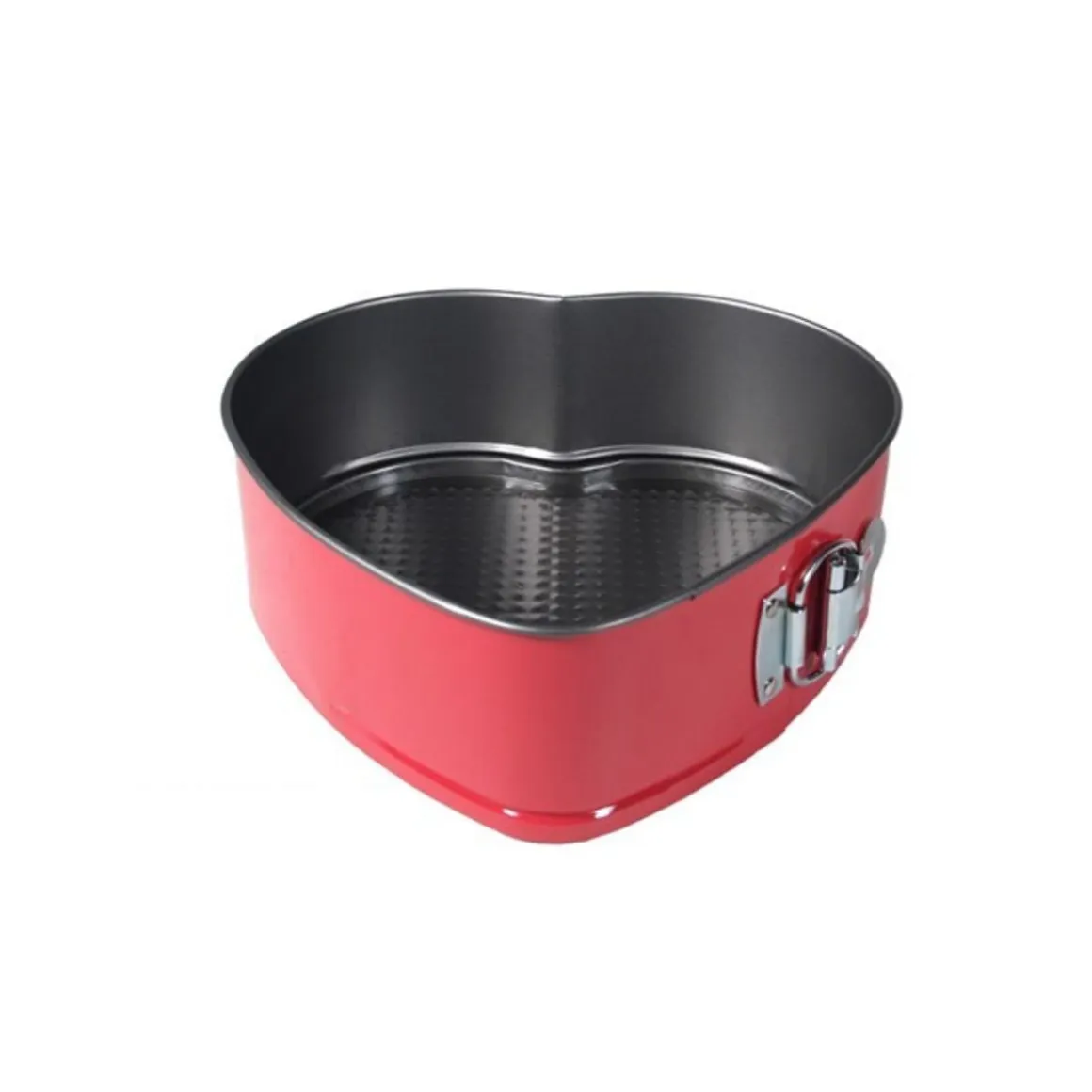 Set de 3 moldes para horno rojo Ø26/Ø25/Ø22 cm