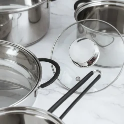 Set de 4 ollas Sensory Quid acero inox Ø14/Ø24/Ø20/Ø24 cm