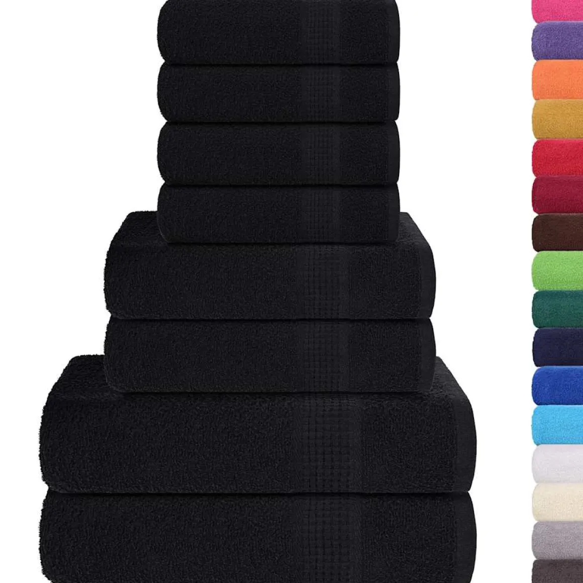Set de 8 toallas Ariel 360 gramos algodón