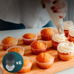 Set de accesorios de repostería Cecotec Cecofry SweetBake XL gris