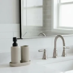 Set de baño Aqua 3 piezas dispensador, jabonera y vaso