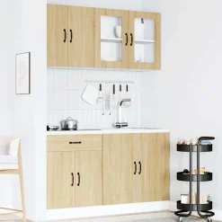 Set de cocina Kalmar 4 armarios roble claro