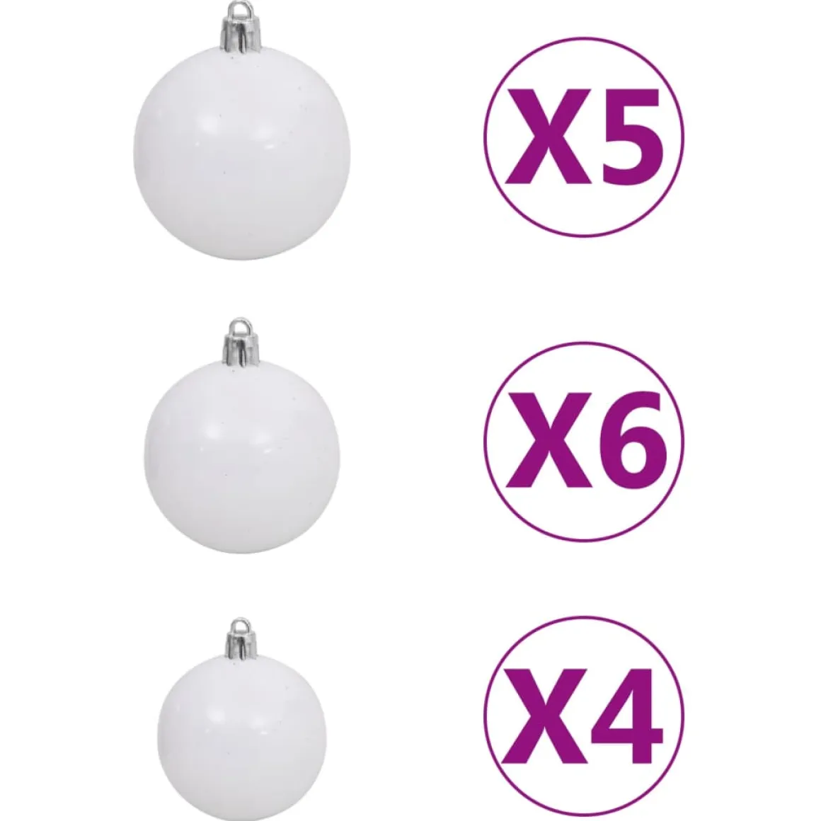 Set de decoración de Navidad 61 piezas 150 LEDs