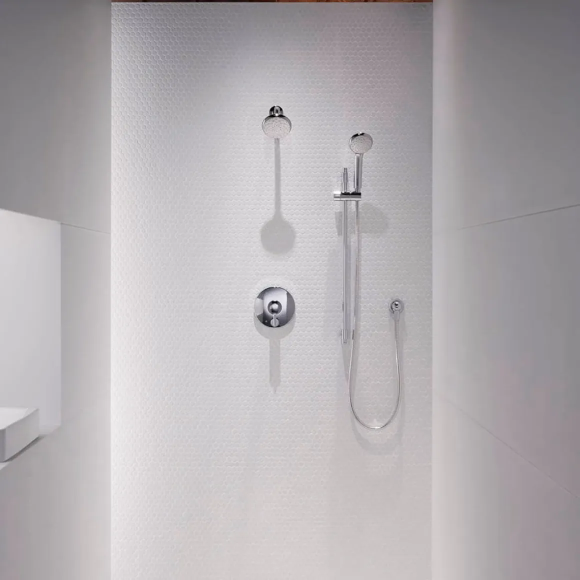 Set de ducha Bathroom Solutions acero inoxidable 150 cm