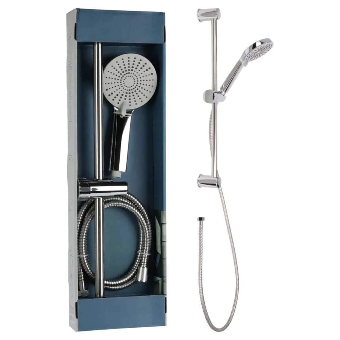 Set de ducha Bathroom Solutions acero inoxidable 150 cm