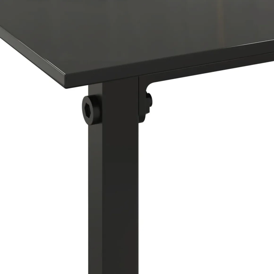 Set de jardín Anic 2 sillas + mesa auxiliar negro