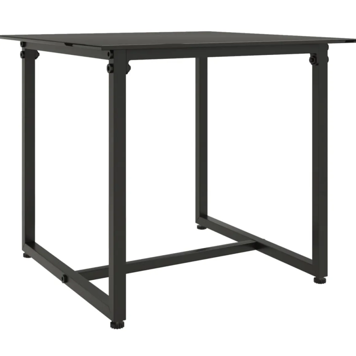 Set de jardín Anic 2 sillas + mesa auxiliar negro