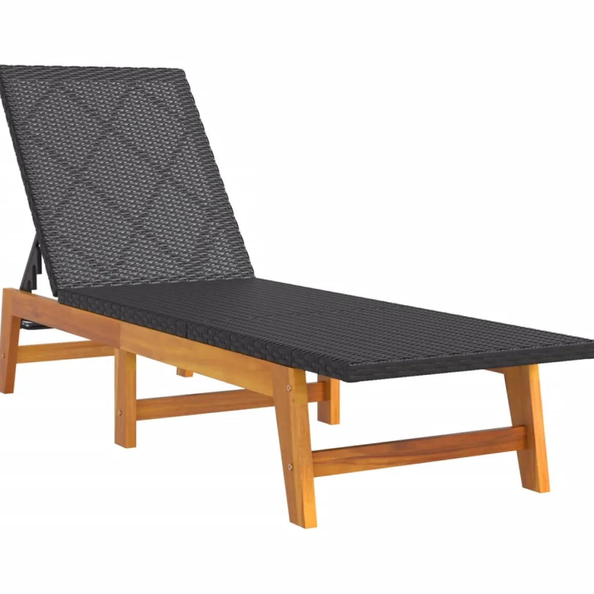 Set de jardín Prado 2 tumbonas + mesa auxiliar madera de acacia
