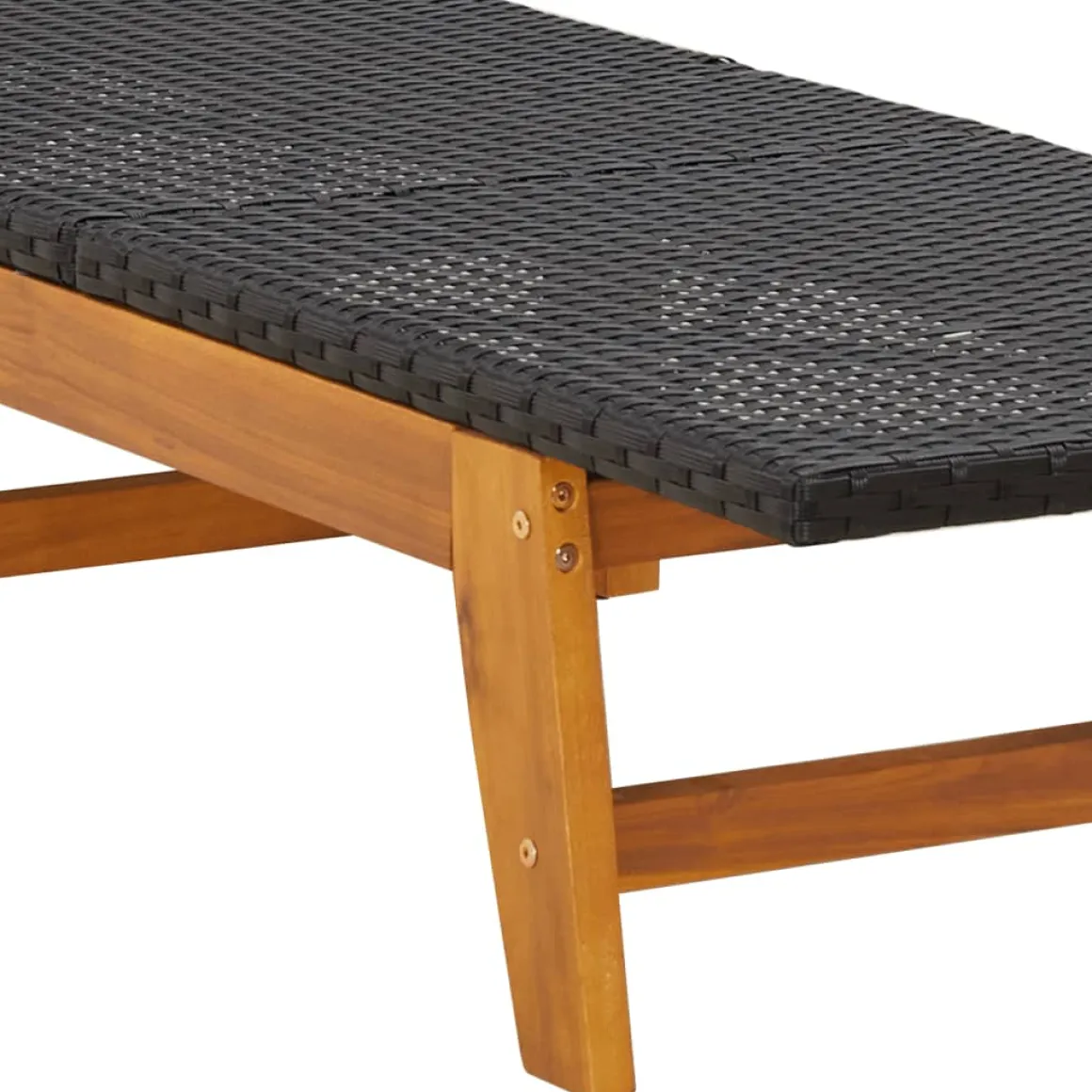 Set de jardín Prado 2 tumbonas + mesa auxiliar madera de acacia
