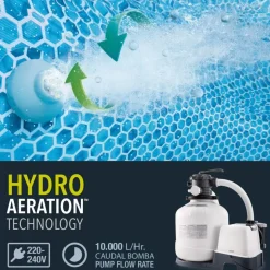 Set de limpieza de piscinas Intex QX2600 depuradora + clorador piscinas hasta 56800L