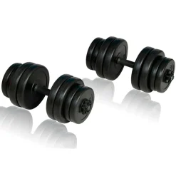 Set de mancuernas Power Plus 30kg negro