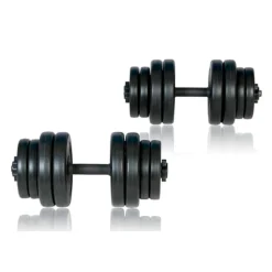 Set de mancuernas Power Plus 30kg negro