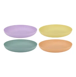 Set de picnic 12 piezas platos + vasos + cuencos multicolor