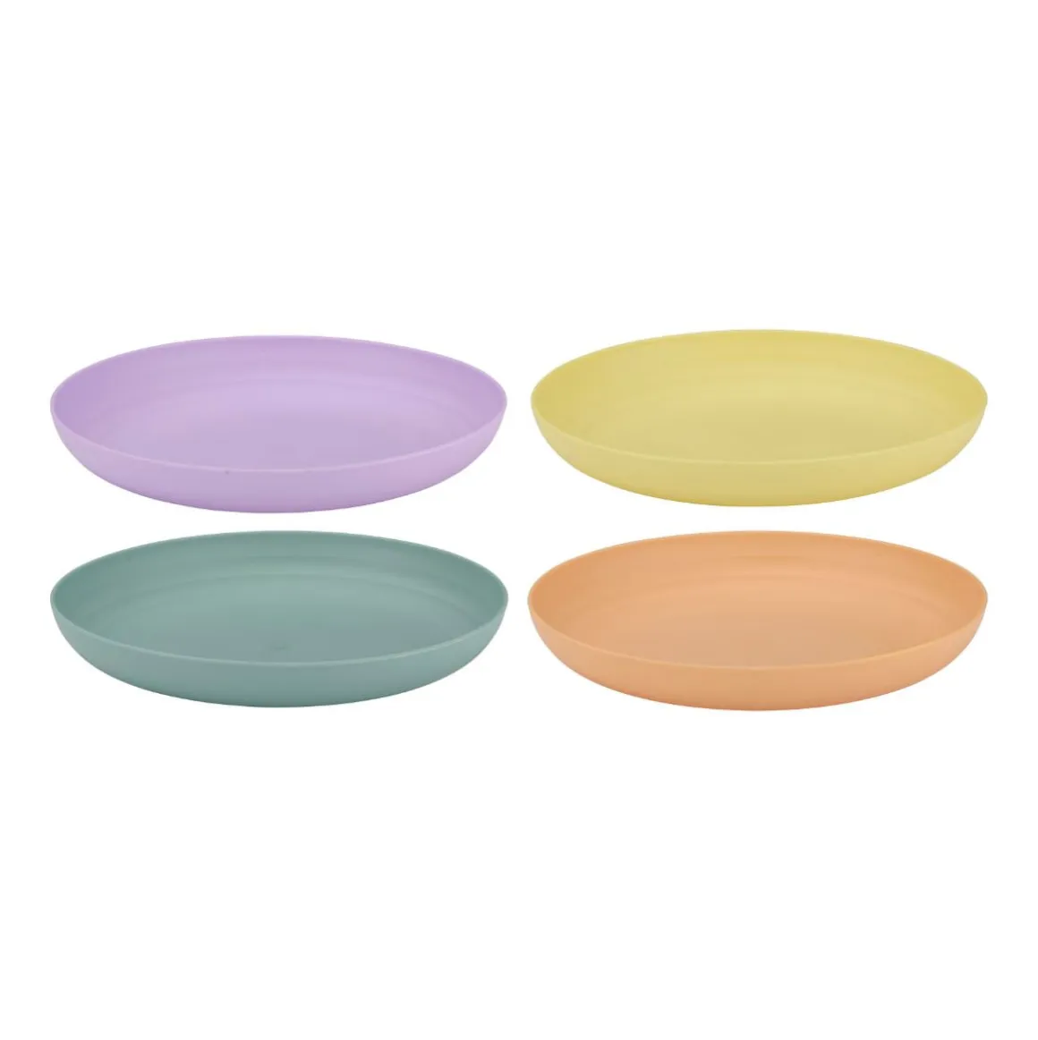 Set de picnic 12 piezas platos + vasos + cuencos multicolor