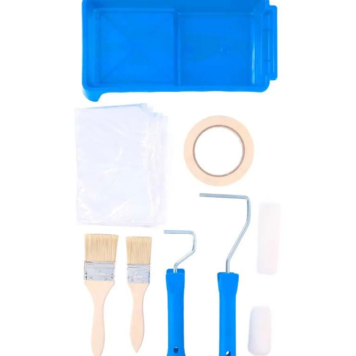 Set de pintura Kinzo 9 piezas azul/blanco