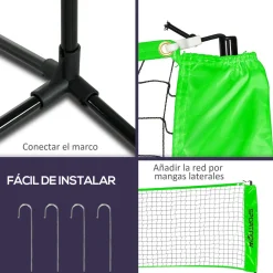 Set deportivo Olea Sportnow 3 en 1 plegable verde 155x510x103 cm
