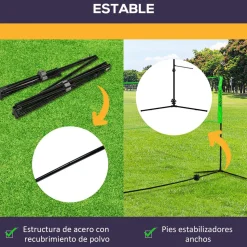 Set deportivo Olea Sportnow 3 en 1 plegable verde 155x510x103 cm