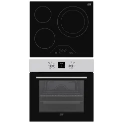 Set horno + vitrocerámica New Pol NVH3Z8P negro/inox