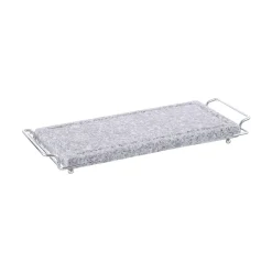 Set para asar Arbon Quid piedra + 2 quemadores mármol 33x15 cm