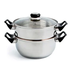 Set vaporera+cacerola Gastro Fresh Quid acero inox Ø22 cm