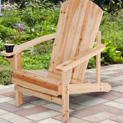 Silla Adirondack madera 93x72,5x97 cm