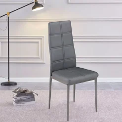 Silla comedor Axiss gris 96,6x40x39,7 cm