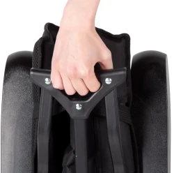 Silla de camping Aktive reclinable negro 109x56x76 cm