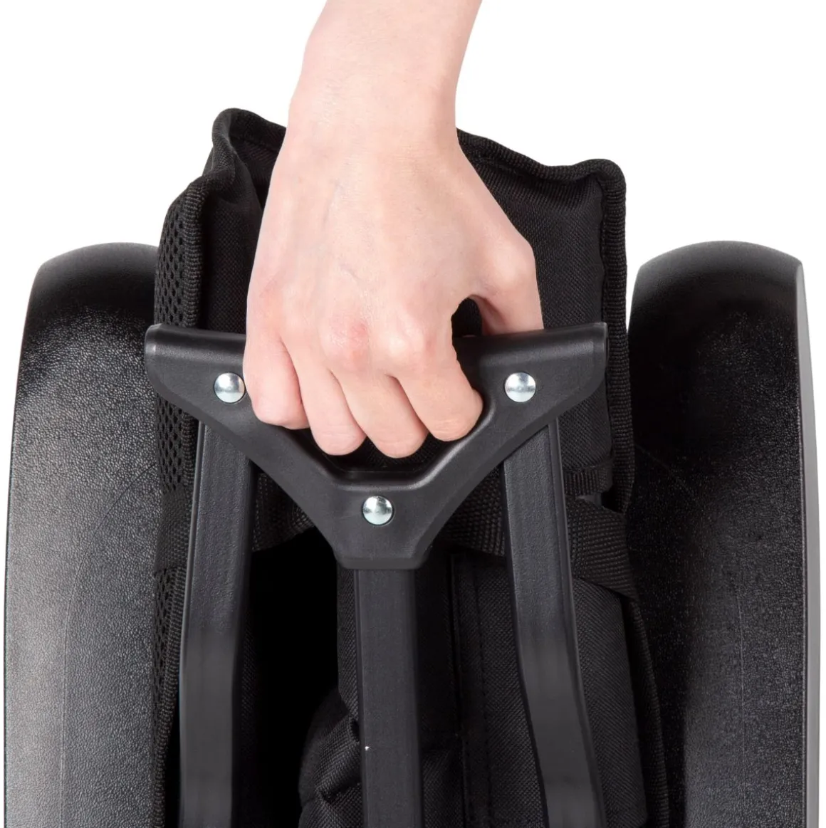 Silla de camping Aktive reclinable negro 109x56x76 cm