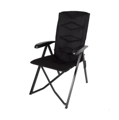 Silla de camping Aktive reclinable negro 109x56x76 cm