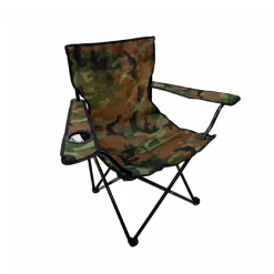Silla de camping con soporte para vaso y bolsa de transporte multicolor 80x50x50 cm