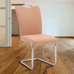 Silla de comedor Austria patas metálicas 98x44x61 cm
