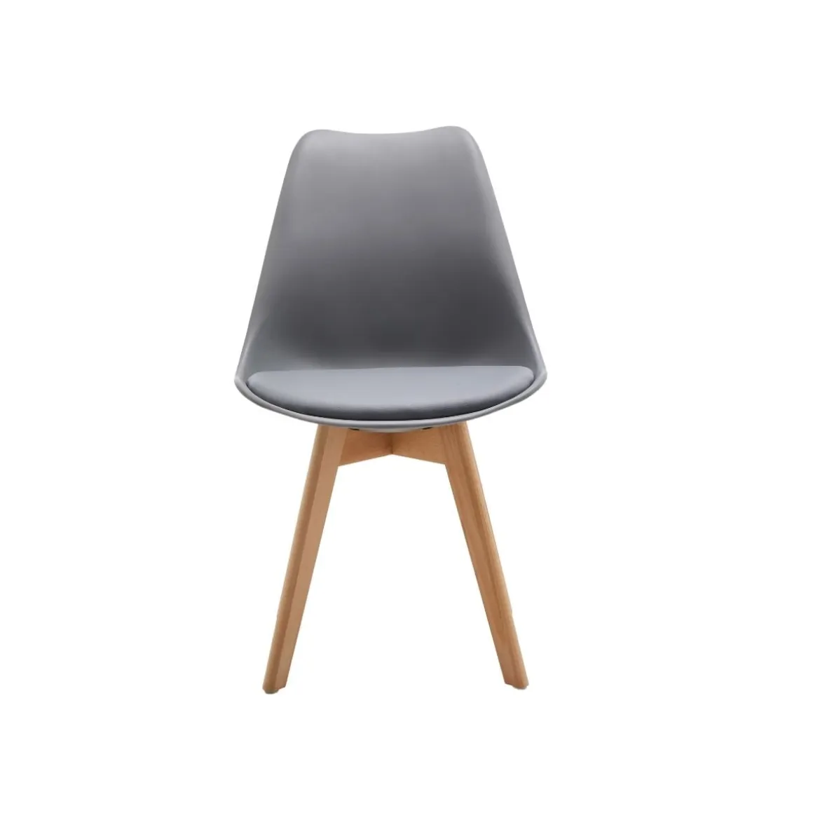 Silla de comedor Fina Deluxe asiento acolchado 82,5x49x57 cm