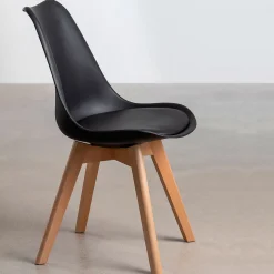 Silla de comedor Malmo patas madera 85x45x48 cm