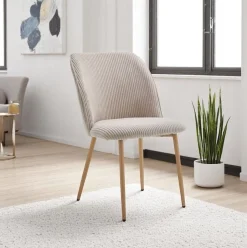 Silla de comedor Milán asiento acolchado 84x50x62 cm