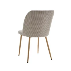 Silla de comedor Milán asiento acolchado 84x50x62 cm