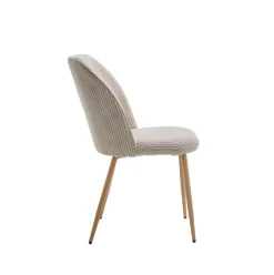 Silla de comedor Milán asiento acolchado 84x50x62 cm