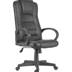 Silla de despacho Lawyer polipiel negro 118-126x64x64 cm