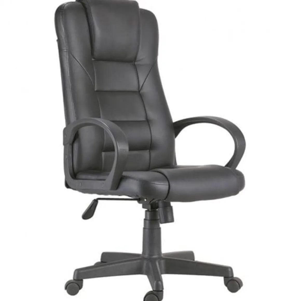 Silla de despacho Lawyer polipiel negro 118-126x64x64 cm