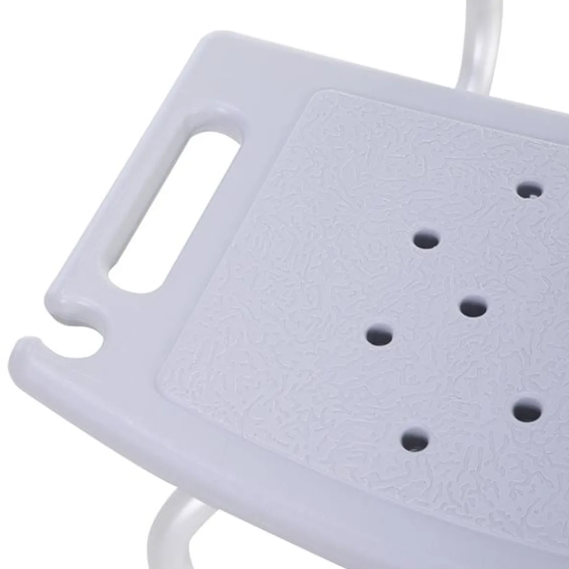 Silla de ducha antideslizante y regulable para baño WC 67,5-85,5 x 51 x 38,5 cm