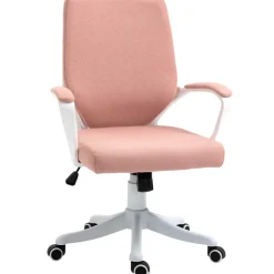 Silla de escritorio Bosque Vinsetto altura ajustable rosa 92-100x62x69 cm