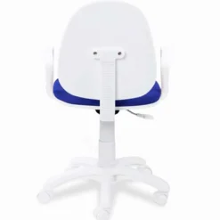 Silla de escritorio Dolphin giratoria azul/blanco 79-91x54x54 cm