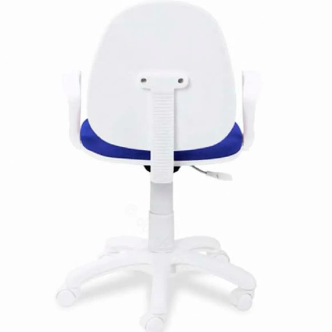 Silla de escritorio Dolphin giratoria azul/blanco 79-91x54x54 cm
