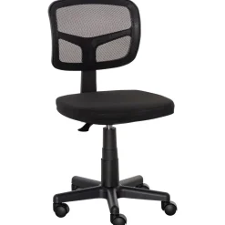 Silla de escritorio Ghel Vinsetto con altura regulable negro 77,5-89,5x43x48 cm