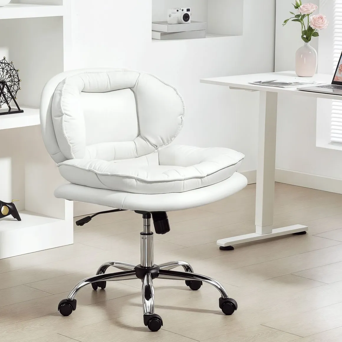 Silla de escritorio Izan Homcom altura regulable 83-93x62x65 cm