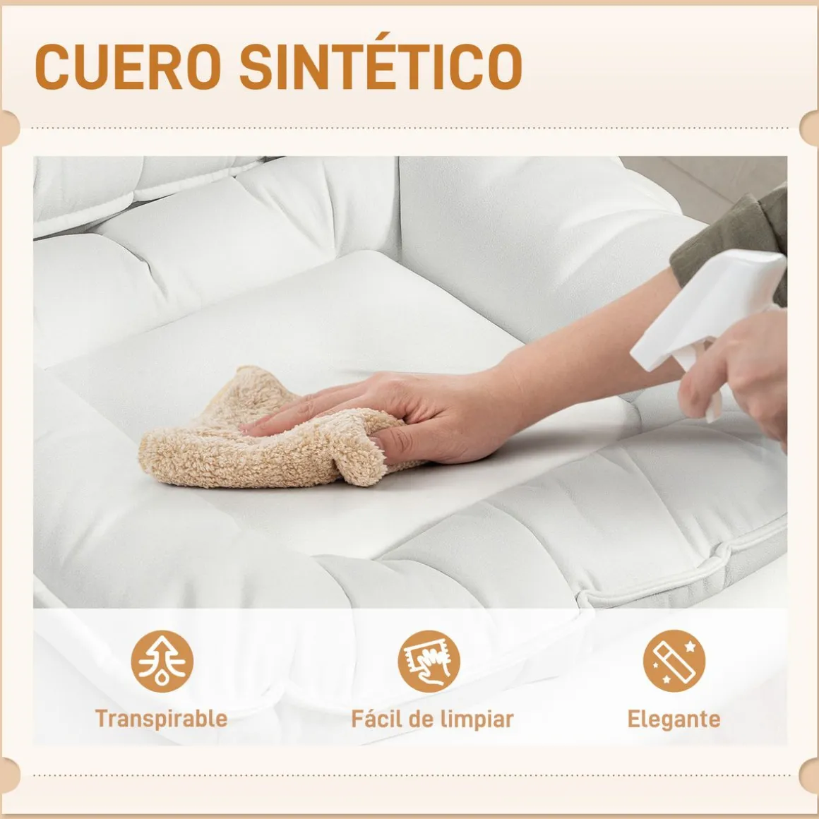 Silla de escritorio Izan Homcom altura regulable 83-93x62x65 cm