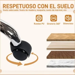 Silla de escritorio Izan Homcom altura regulable 83-93x62x65 cm