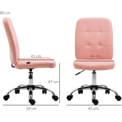 Silla de escritorio Kosse Vinsetto altura ajustable 90-100x45x59 cm