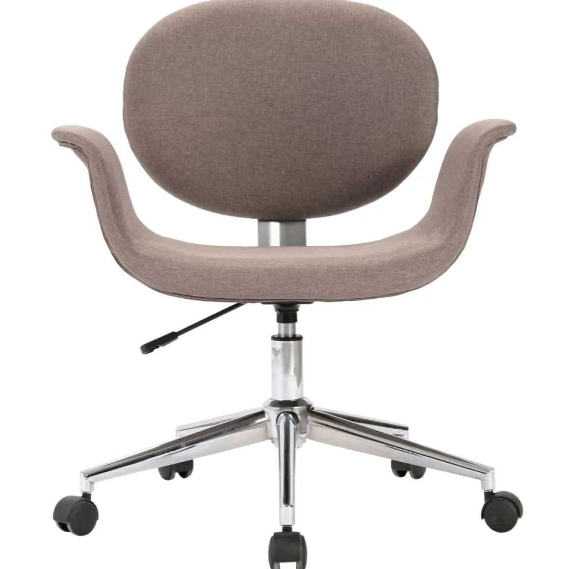 Silla de escritorio Notte giratoria con altura regulable gris 80-87,5x67x62 cm